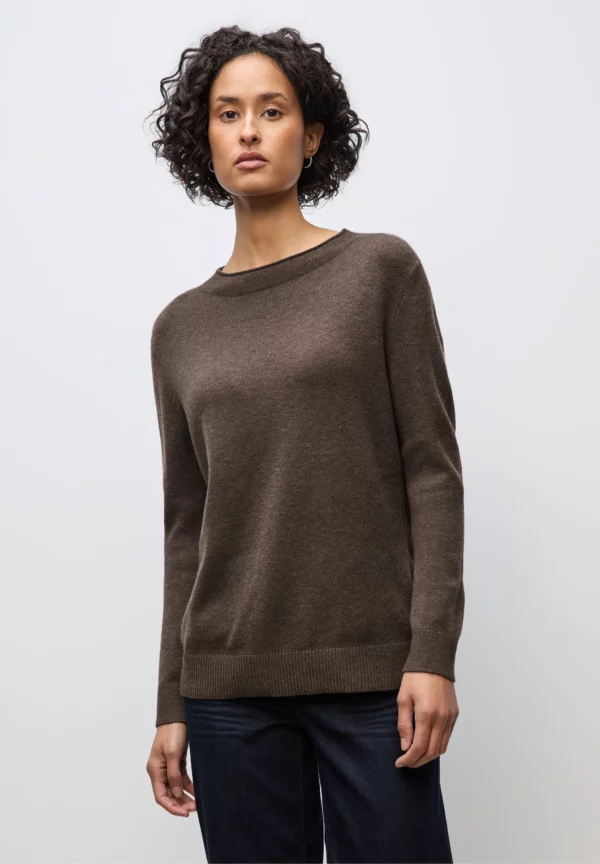 Pull col montant chocolat – Image 2