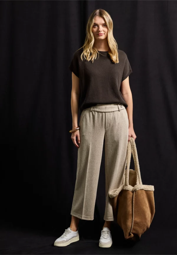 Pull manches courtes marron – Image 5