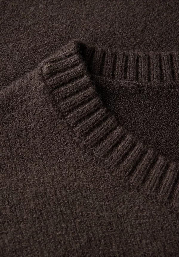 Pull manches courtes marron – Image 4