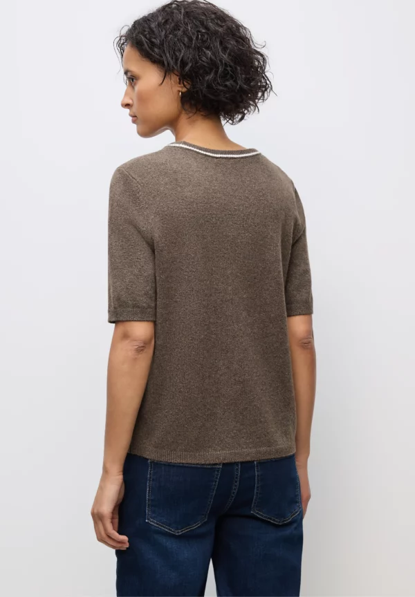 Pull manches courtes chocolat – Image 2