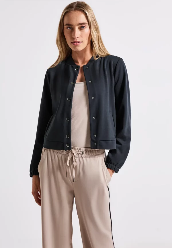 Veste sweat bleu marine – Image 2