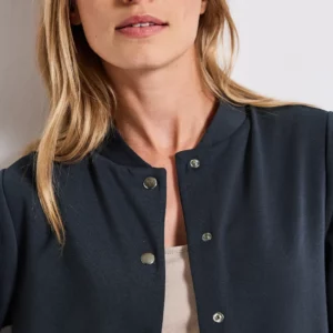 Veste sweat bleu marine