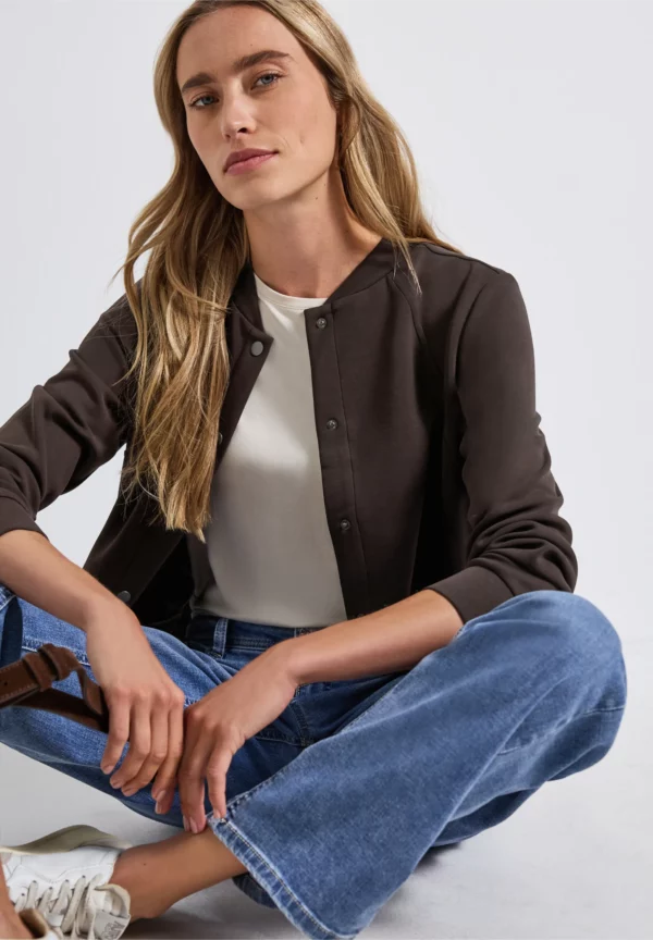 Veste sweat marron chocolat – Image 4