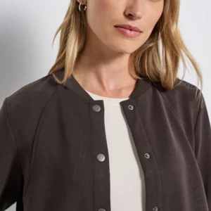 Veste sweat marron chocolat