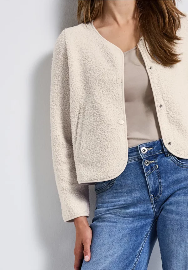 Veste teddy boutonnée – Image 3