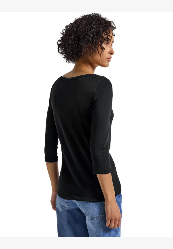 T-shirt manches 3/4 noir – Image 2
