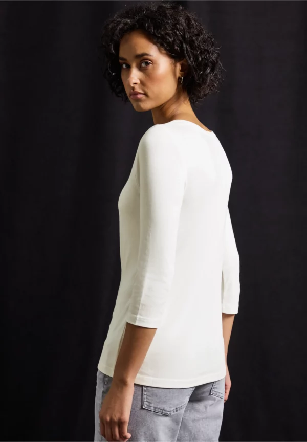 T-shirt manches 3/4 blanc – Image 6