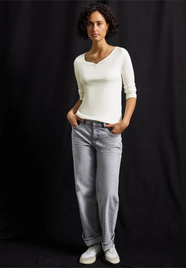 T-shirt manches 3/4 blanc – Image 5