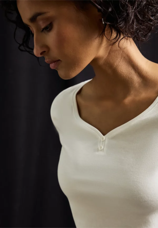 T-shirt manches 3/4 blanc – Image 2