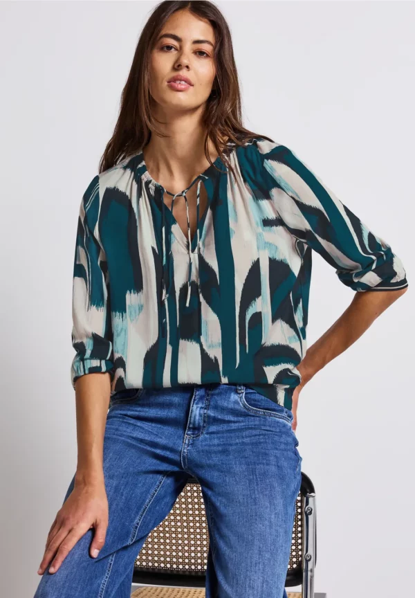Blouse détails bleu pétrole – Image 6