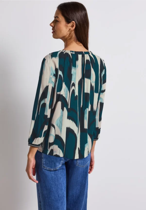 Blouse détails bleu pétrole – Image 5