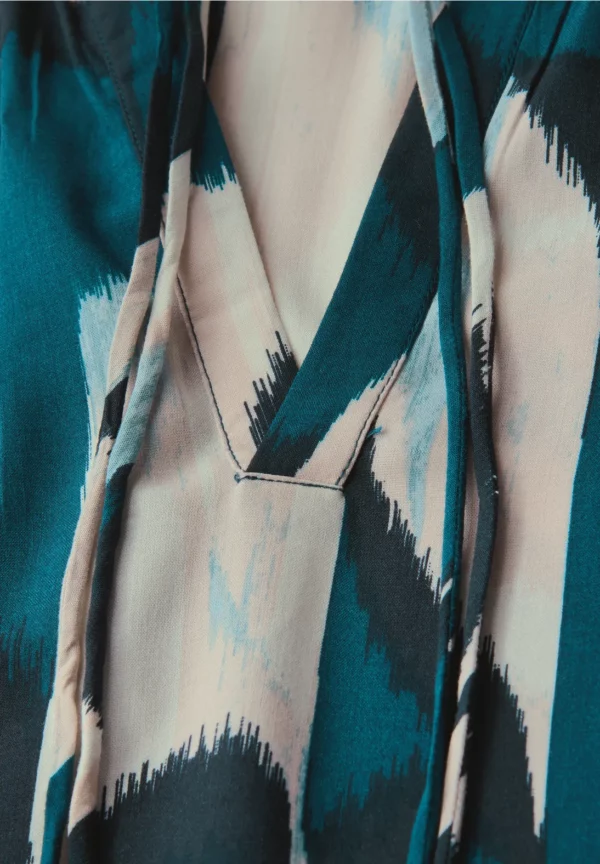 Blouse détails bleu pétrole – Image 3