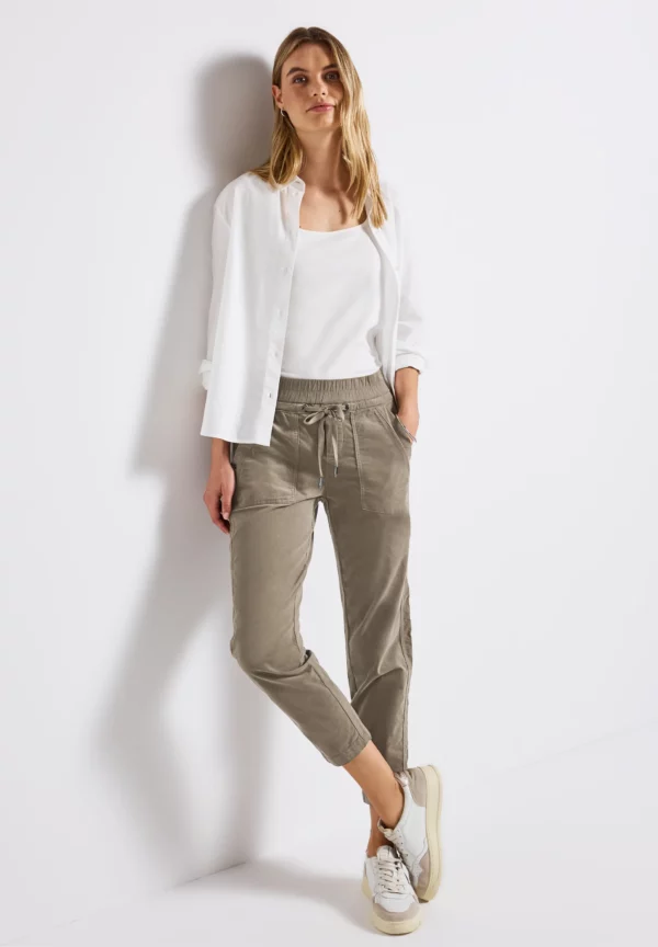 Pantalon velours fin marron – Image 4