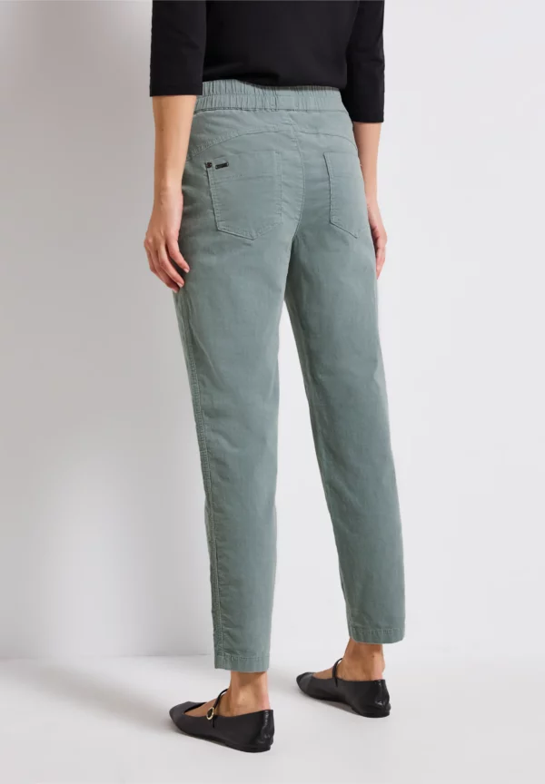 Pantalon velours fin bleu – Image 4