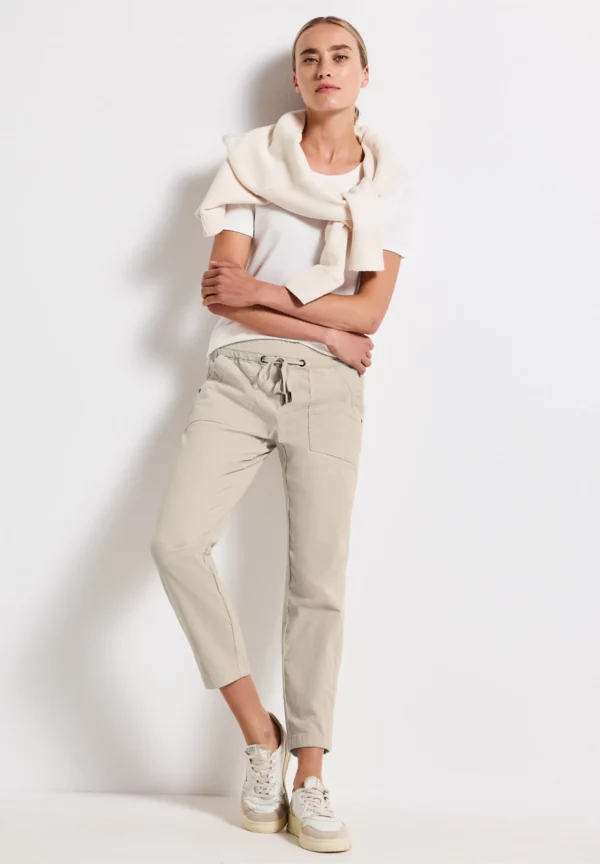 Pantalon velours fin beige – Image 4
