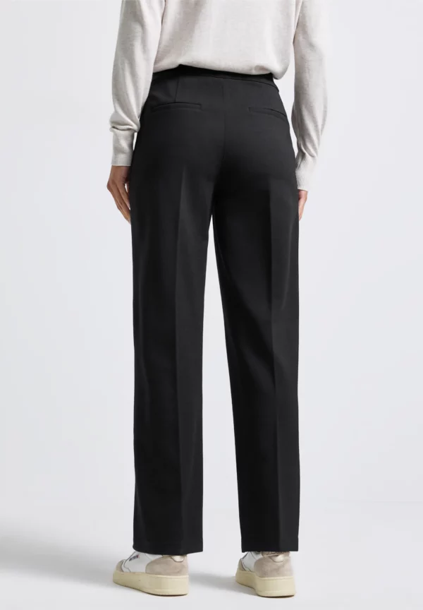 Pantalon noir poches plaquées – Image 2