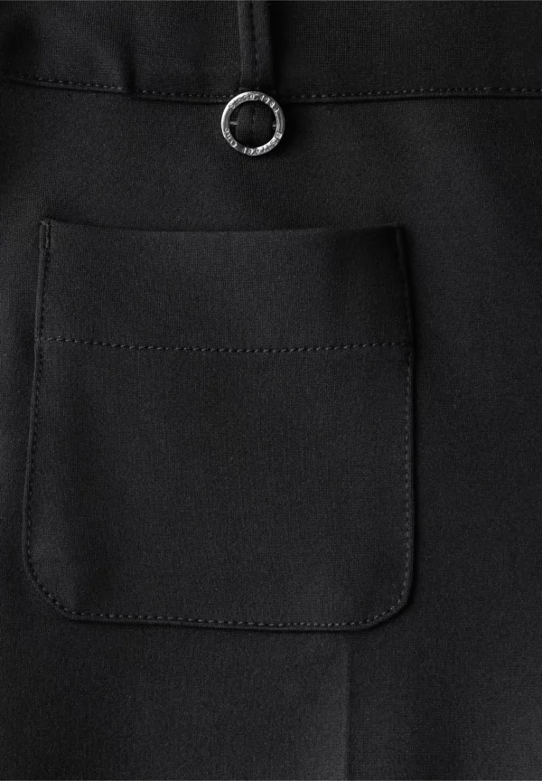Pantalon noir poches plaquées – Image 3