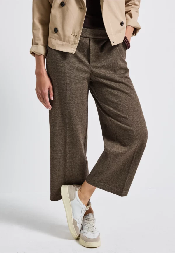 Pantalon motifs marron