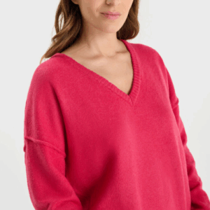 Pull col V rose