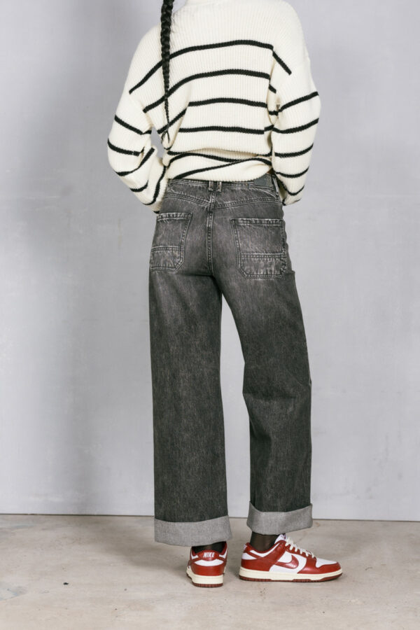 Jean gris coupe large – Image 3