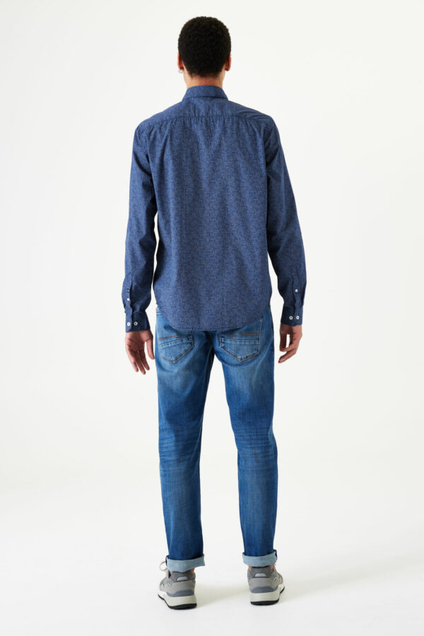 Chemise bleu marine ronds – Image 4