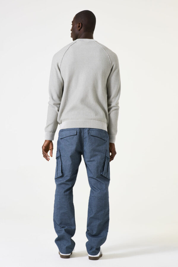 Pull gris en coton – Image 3