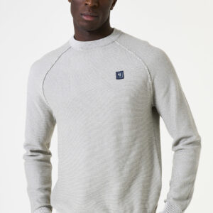 Pull gris en coton