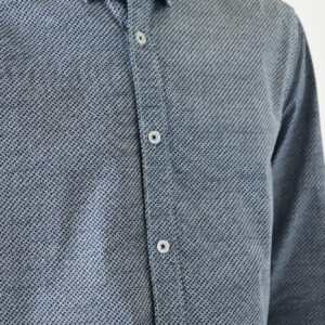 Chemise bleu marine et blanc