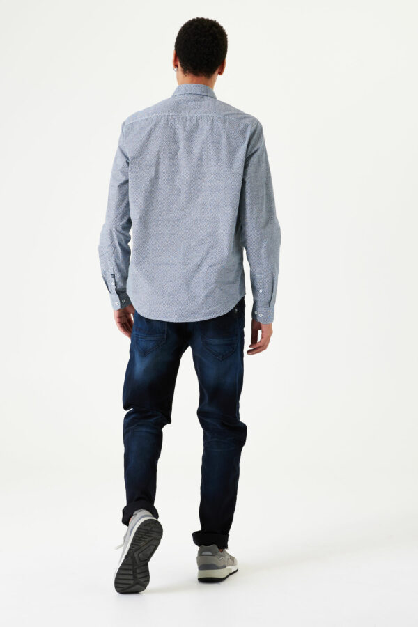 Chemise bleu marine et blanc – Image 4