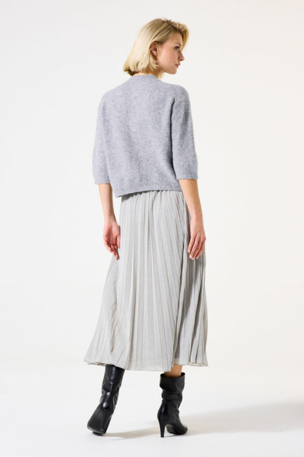 Gilet manches 3/4 gris – Image 4