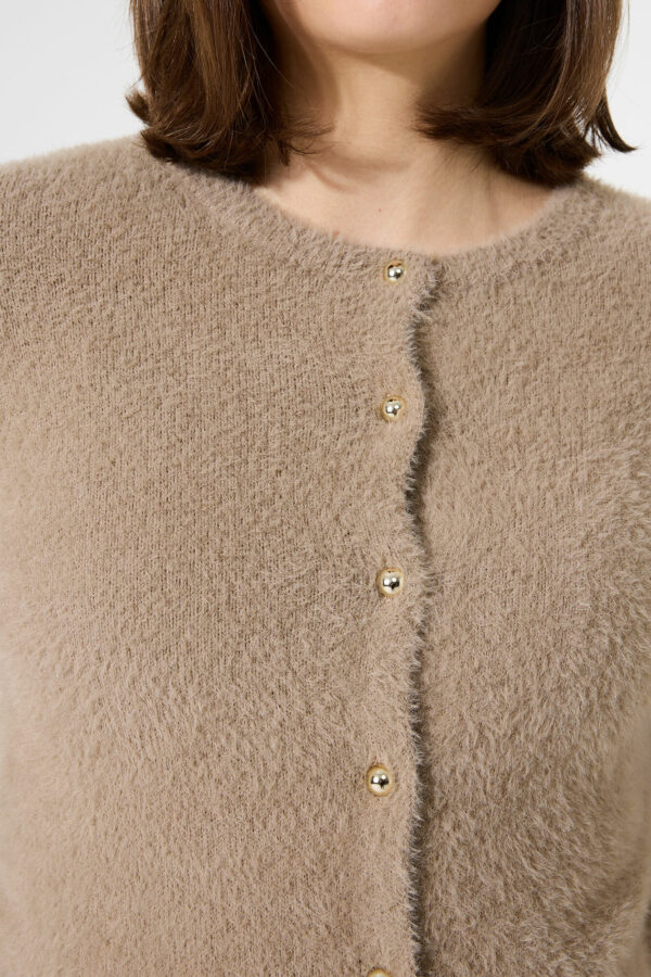 Gilet doudou taupe