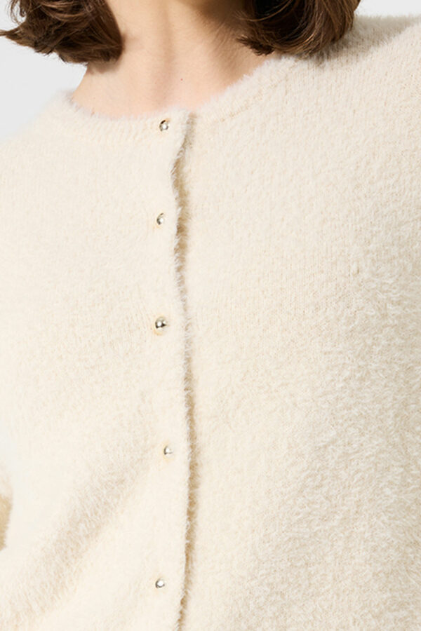 Gilet doudou écru