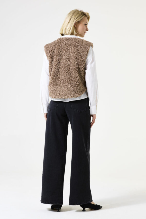 Veste sans manches taupe – Image 4