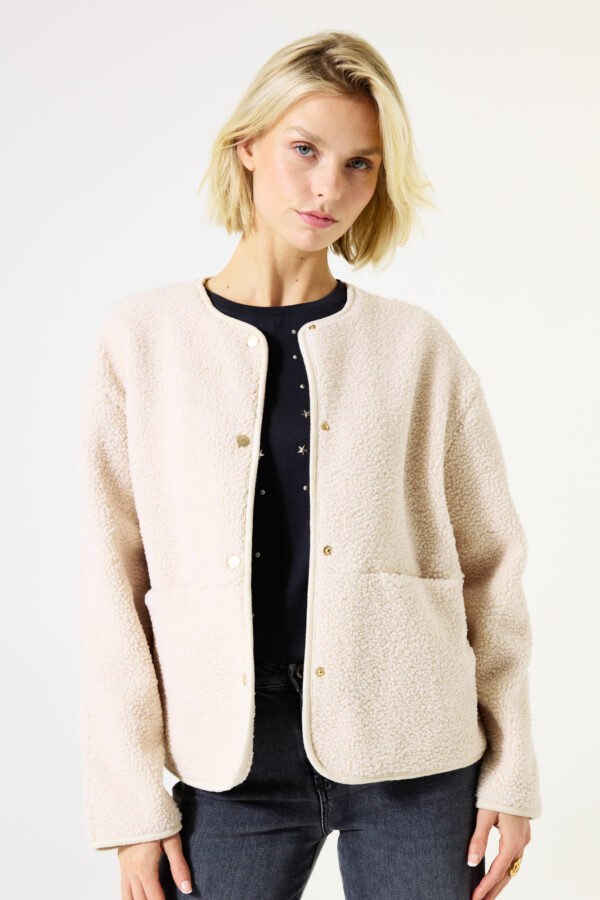 Veste teddy écru – Image 3