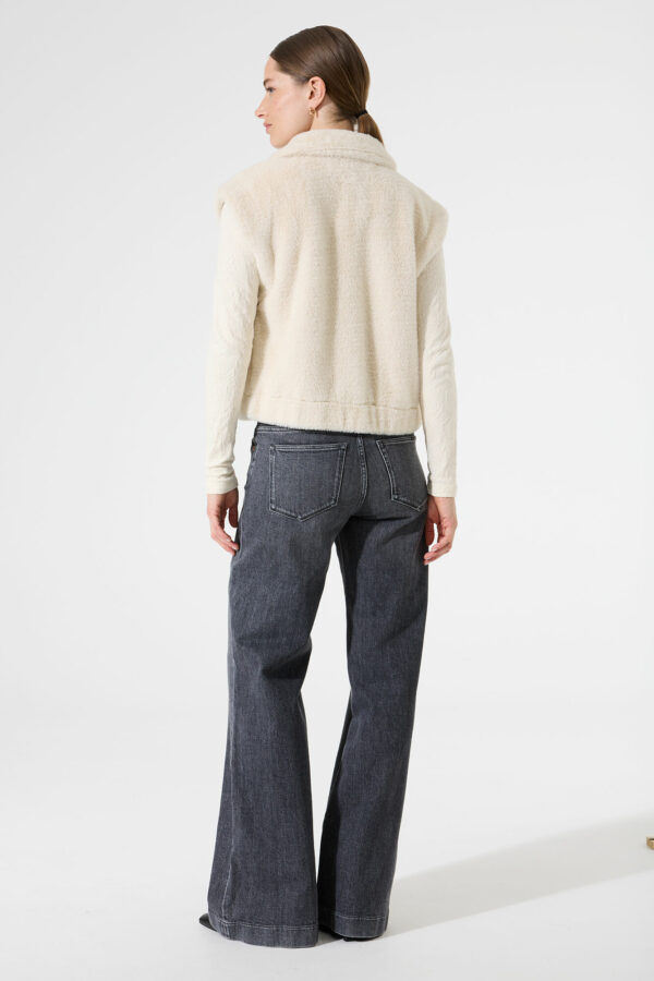Gilet sans manches doudou écru – Image 4