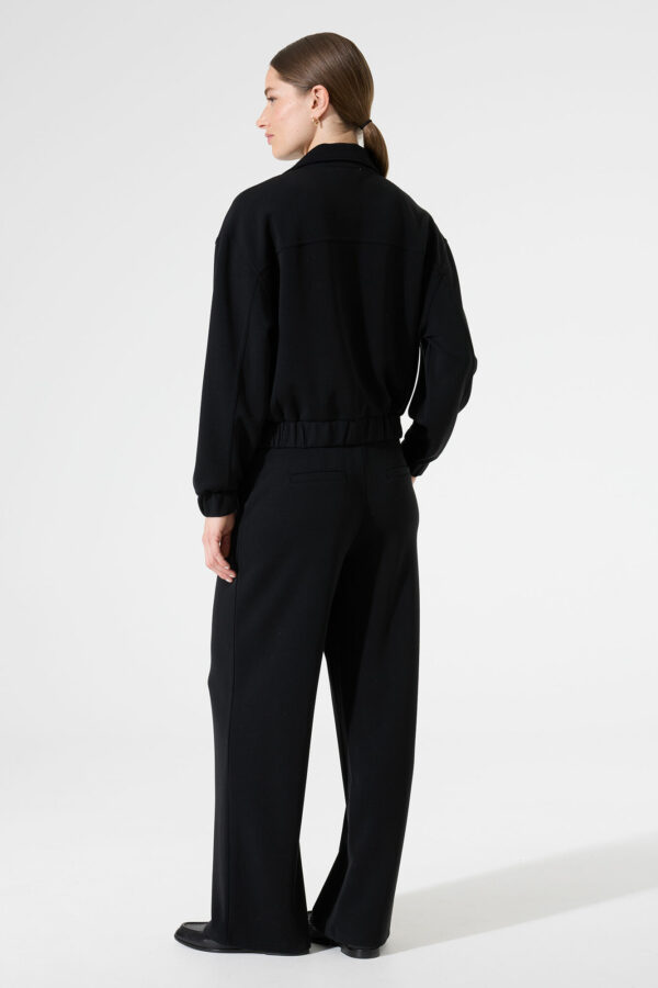 Pantalon noir en jersey – Image 3