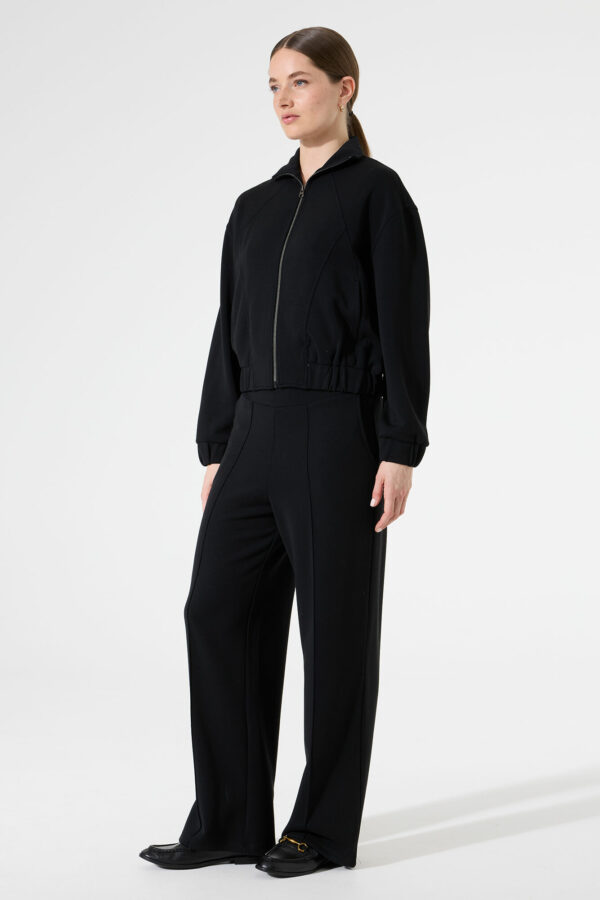 Pantalon noir en jersey