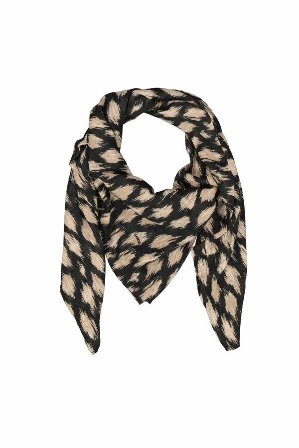 Foulard noir et taupe – Image 3