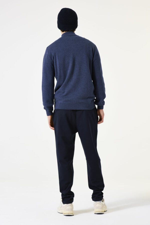 Pull col cheminé bleu – Image 4