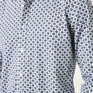 Chemise blanche et bleue
