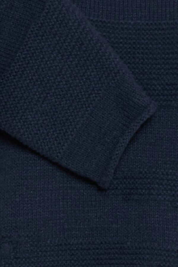 Pull en maille avec boutons bleu – Image 6