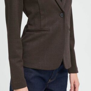 Blazer jacquard marron