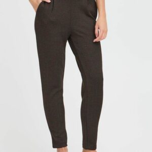 Pantalon jacquard marron