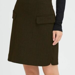 Jupe jacquard marron