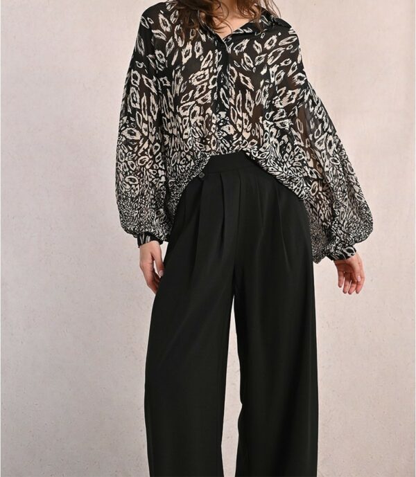 Pantalon marge plis noir – Image 4