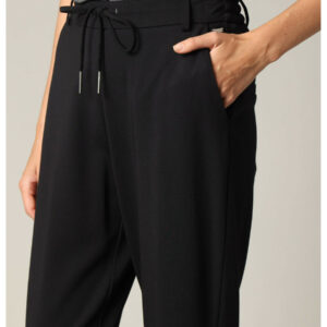 Pantalon taille élastique noir
