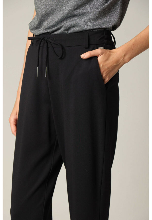 Pantalon taille élastique noir