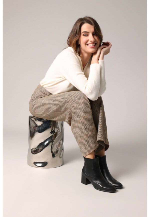 Pantalon à carreaux large – Image 2