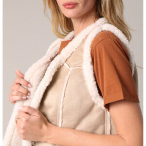 Gilet sans manches sherpa