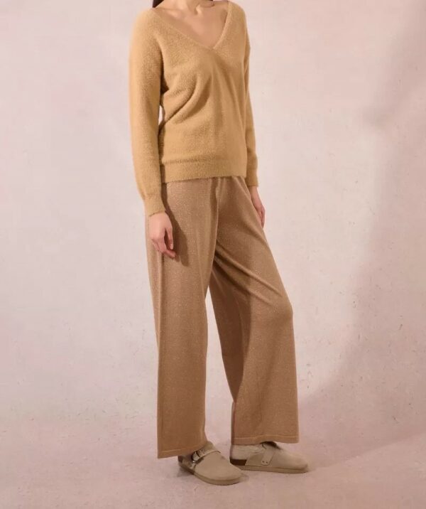 Pull maille doudou camel – Image 5